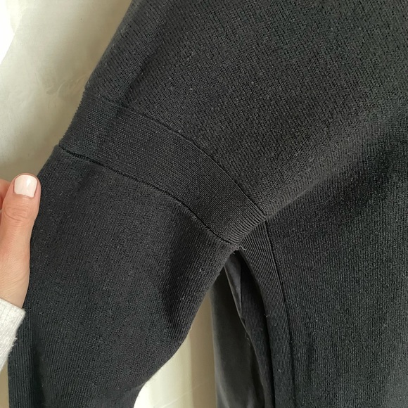 🖤VINCE🖤 Black Wool Mixed Media Dress - Picture 5 of 11